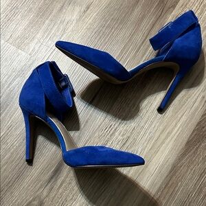 Jessica Simpson Cayna Blue Suede Shoes